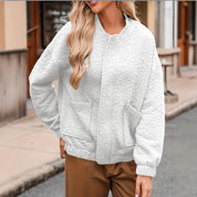 Poppy Robinson | Quilted Textured Zip Jacket