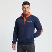 Callum Sandford | Quarter-Zip Colour Block Pullover