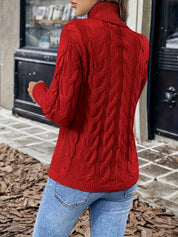 Fenella Sutherland | Cozy Cable-Knit Turtleneck Sweater