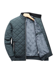 Reuben Walker | Quilted Bomber Jacket with Fleece Lining