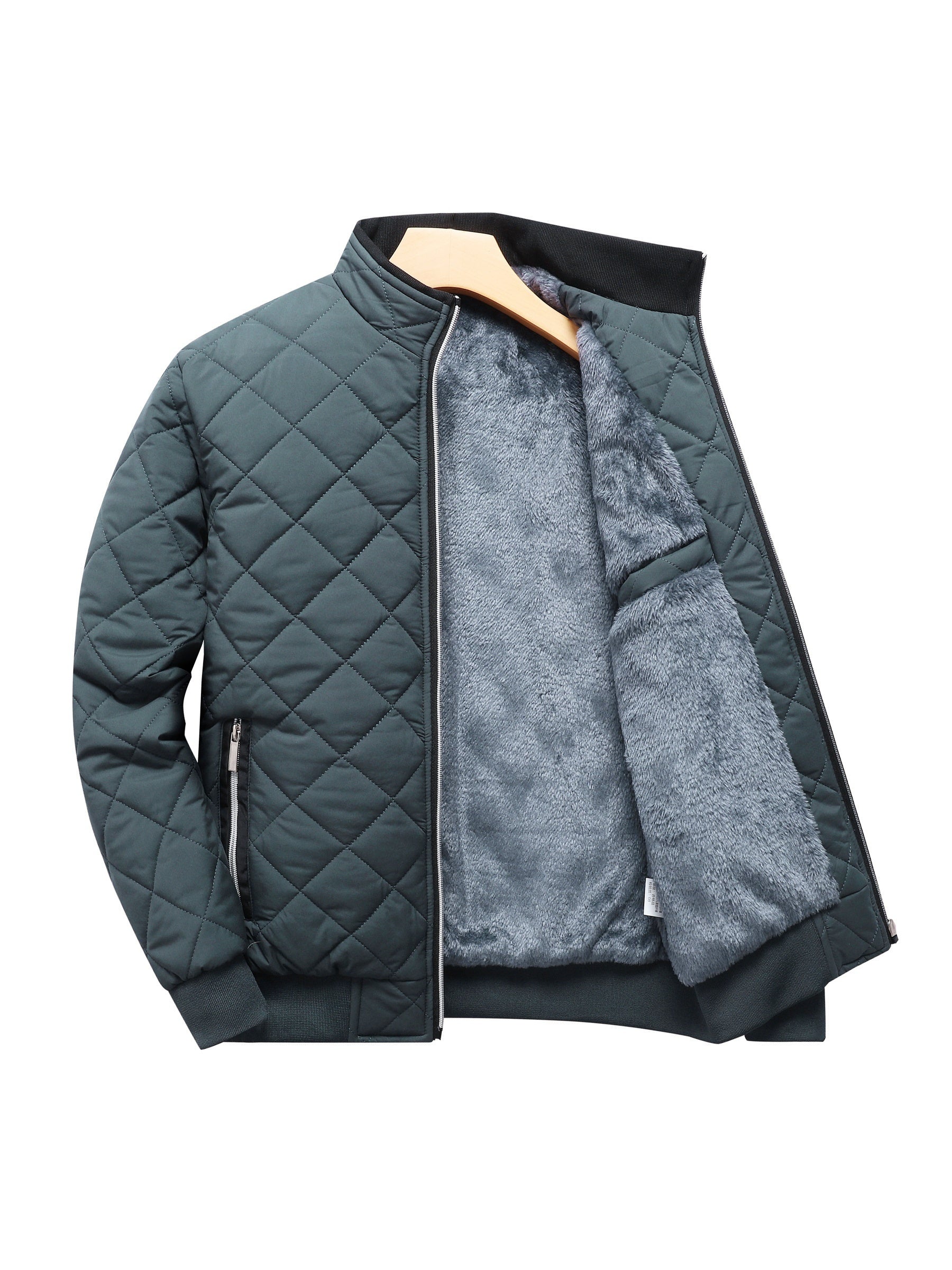 Reuben Walker | Quilted Bomber Jacket with Fleece Lining