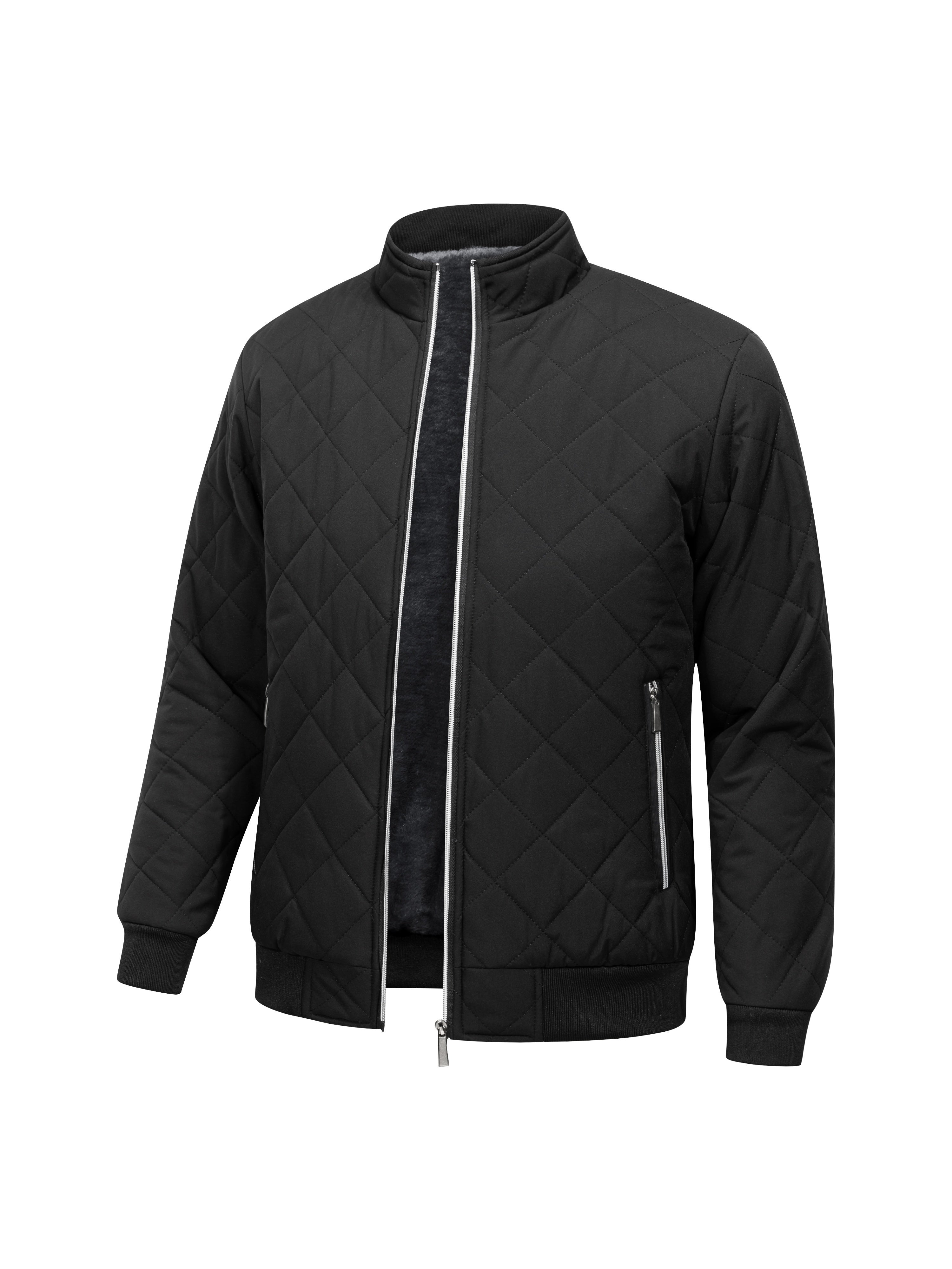 Reuben Walker | Quilted Bomber Jacket with Fleece Lining