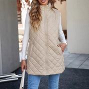 Clara Sinclair | Quilted Longline Zip Gilet