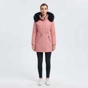 Clementine Sherwood | Parka réversible à capuche et bordure en fourrure