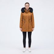 Clementine Sherwood | Parka réversible à capuche et bordure en fourrure