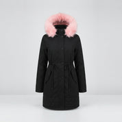 Clementine Sherwood | Parka réversible à capuche et bordure en fourrure