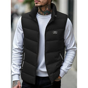 Foster | Quilted Padded Gilet in Rich Crimson