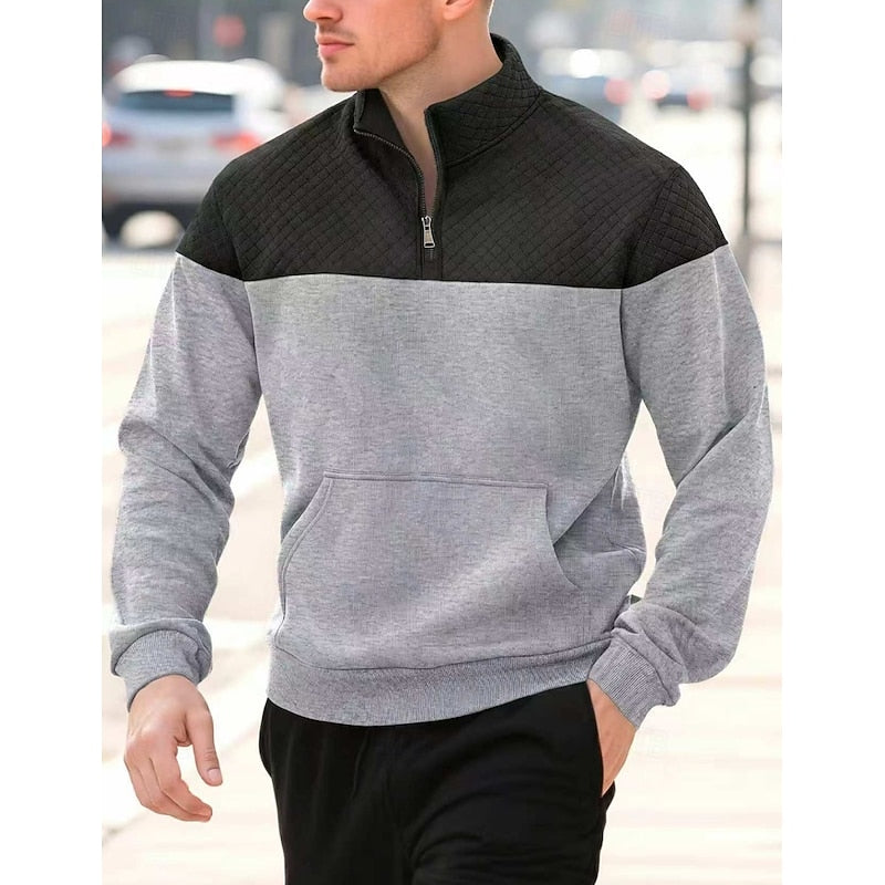 Theodore Ashfield | Textured Quarter-Zip Sweatshirt