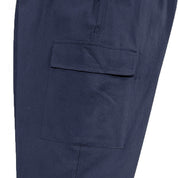Curtis Hayward | Relaxed Cargo Trousers in Navy Blue