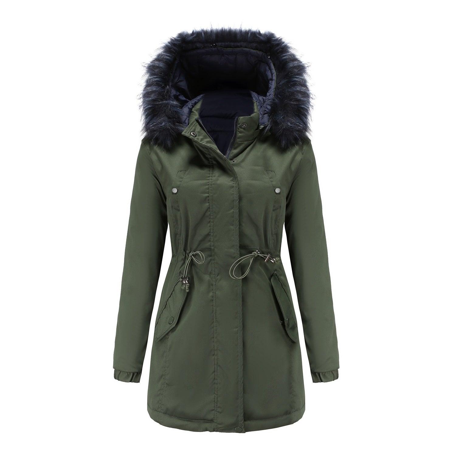 Clementine Sherwood | Parka réversible à capuche et bordure en fourrure
