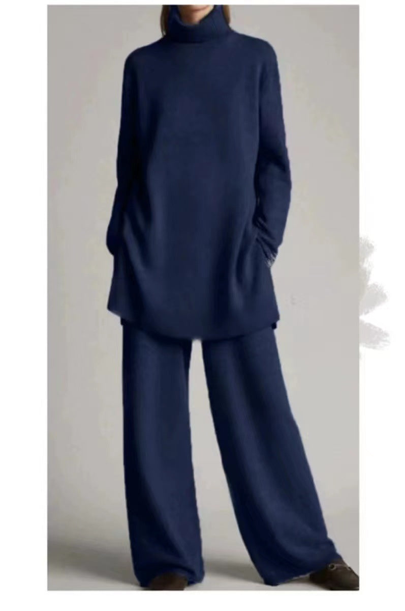 Matilda Sinclair | Ribbed Turtleneck Knit Co-Ord Set