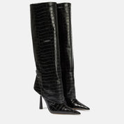 Arabella Edwards | Bottes montantes à talon aiguille effet croco