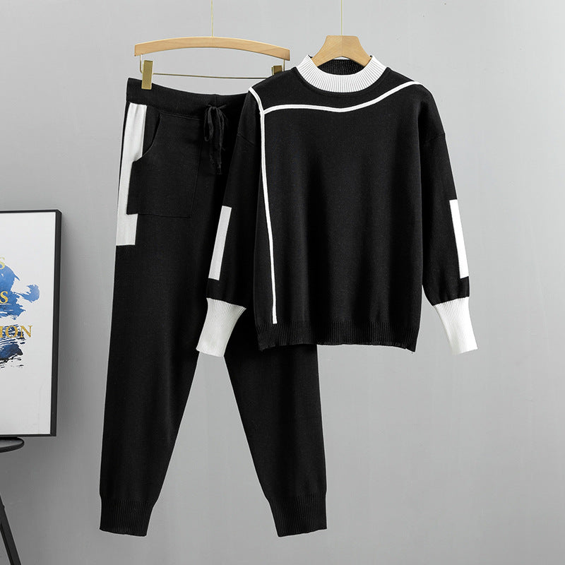 Poppy Hill | Colour Block Knitted Two-Piece Set
