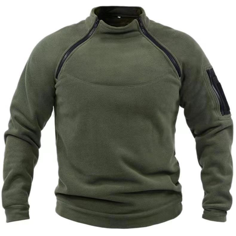 Lucas Pemberley | Stand Collar Fleece Pullover Sweater
