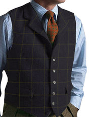 Reginald Ashford | Men's Plaid Tweed Gilet – Heritage Herringbone