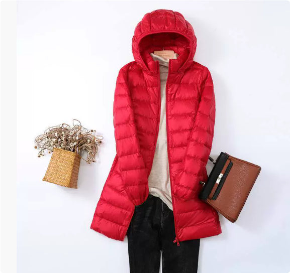 Phoebe Harrison | Mid-Length Hooded Puffer Jacket