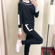 Poppy Hill | Colour Block Knitted Two-Piece Set