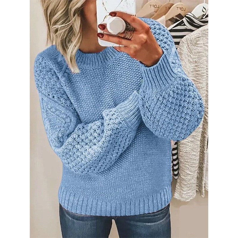 Cecily Wright | Pull en maille épaisse à manches ballon