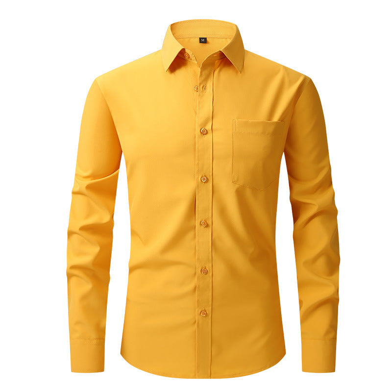 Sebastian Laurent | Chemise habillée classique pour homme | Essentiel Blanc ajusté