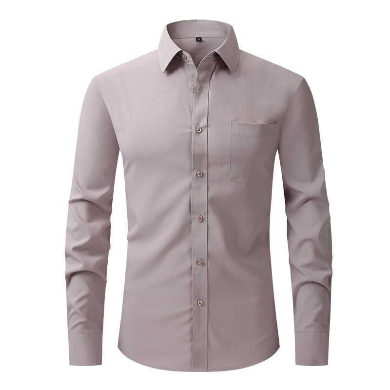 Sebastian Laurent | Chemise habillée classique pour homme | Essentiel Blanc ajusté