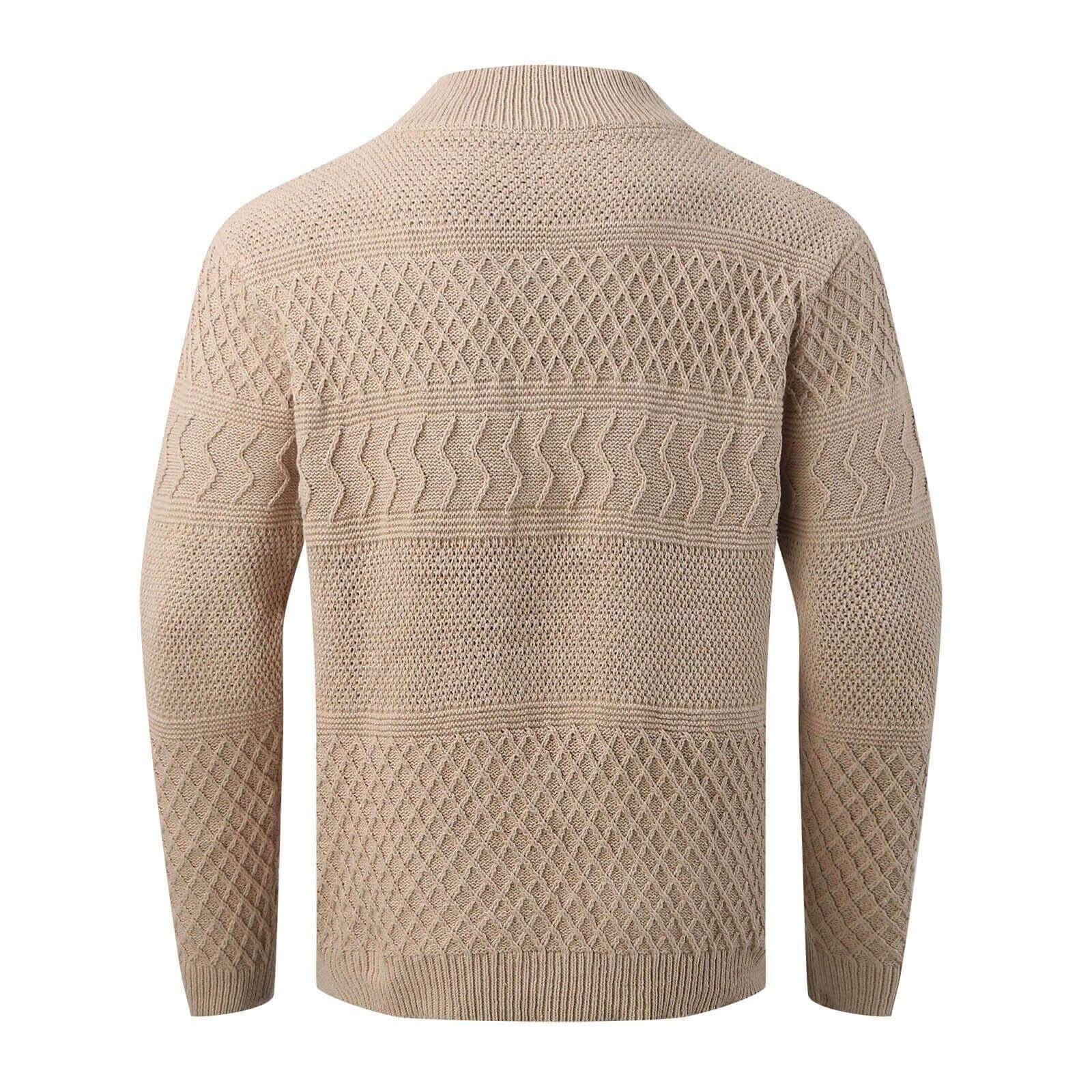Edwin Harker | Chunky Cable Knit Cardigan With Button Front