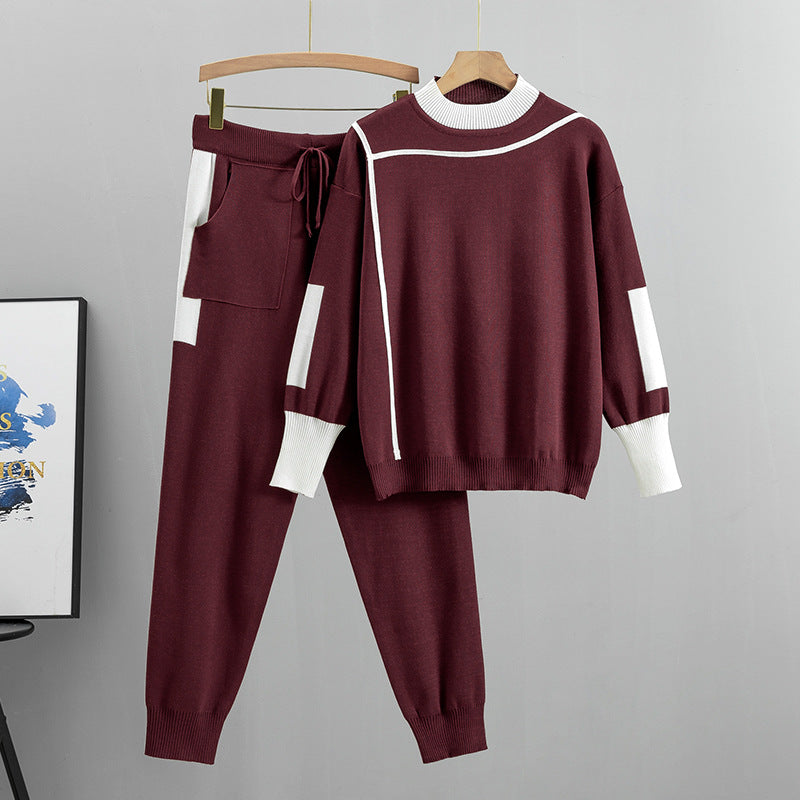 Poppy Hill | Colour Block Knitted Two-Piece Set