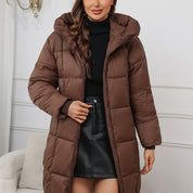 Victoria Edwards | Mid-Length Hooded Puffer Coat