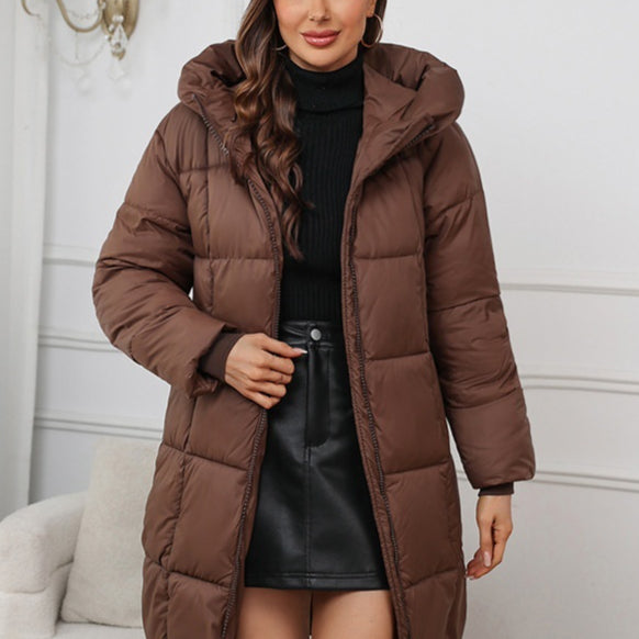 Victoria Edwards | Mid-Length Hooded Puffer Coat