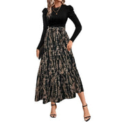 Araminta Brown | Robe longue trapèze à imprimé floral