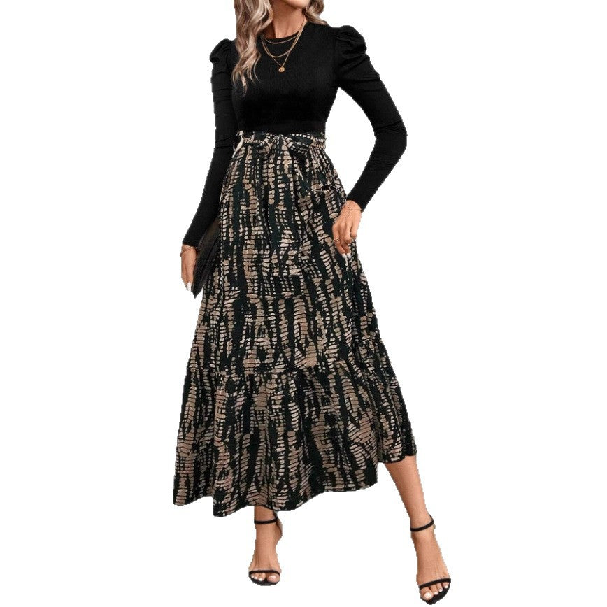 Araminta Brown | Robe longue trapèze à imprimé floral