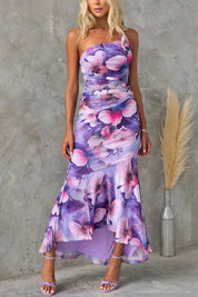 Arabella Sterling | One-Shoulder Floral Maxi Dress