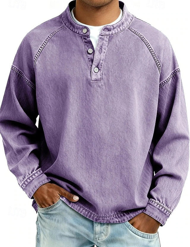 Chemise en jean à enfiler d’inspiration vintage Henry Sterling