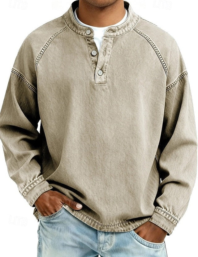 Chemise en jean à enfiler d’inspiration vintage Henry Sterling