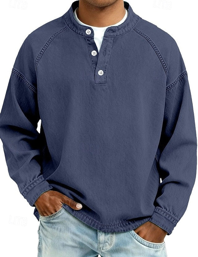 Chemise en jean à enfiler d’inspiration vintage Henry Sterling
