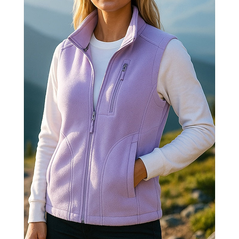 Phoebe Hall | Cozy Zip-Up Vest