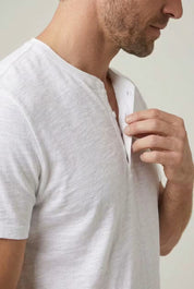 Fletcher Morris | Men's Cotton Henley T-Shirt Relaxed Fit