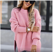 Matilda Stewart | Drawstring Side Slit Knit Sweater