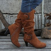 Beatrice Turner | Bottes montantes à boucle en daim