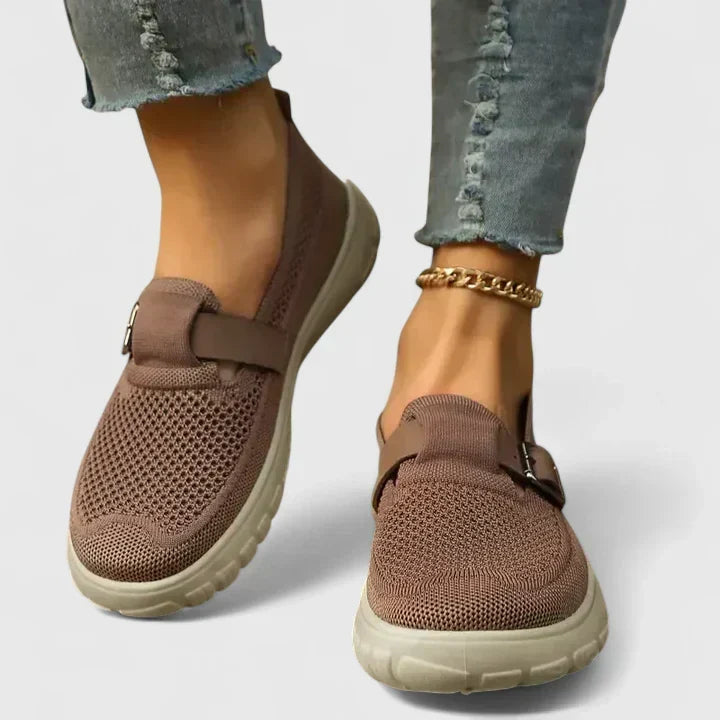 Freya Sutcliffe | Orthopaedic Knit Loafers With Buckle Detail