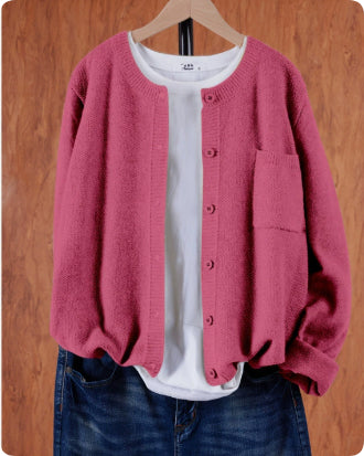 Freya Turner | Round Neck Knitted Cardigan