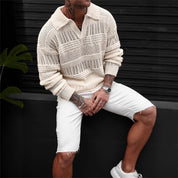 Marcus Whitmore | Pull polo en maille crochetée