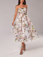 Arabella Turner | Floral Print Midi Swing Dress