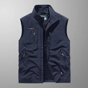William Scott | Men's Multi-Pocket Outdoor Vest with Stand Collar