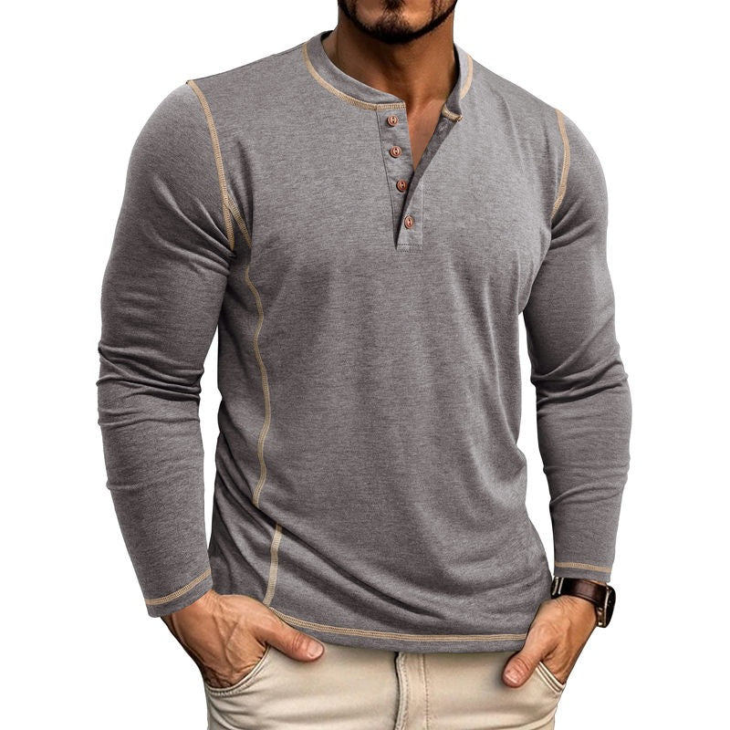 Nathaniel Brookfield | Henley Shirt With Button Placket