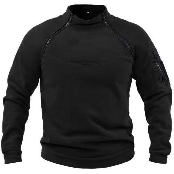 Lucas Pemberley | Stand Collar Fleece Pullover Sweater