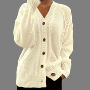 Imogen Wright | Cable-Knit Button Cardigan