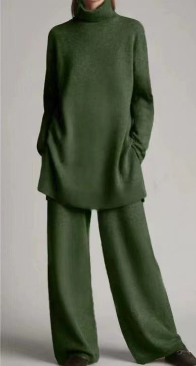 Matilda Sinclair | Ribbed Turtleneck Knit Co-Ord Set