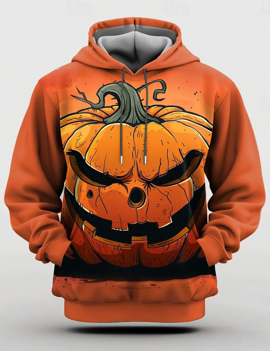 Midnight Ember | Pumpkin Halloween Hoodie For Men