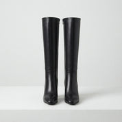 Edith Vert | Bottes montantes à talon bloc