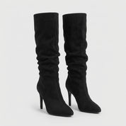 Eleanor Davies | Bottes montantes à talon en daim